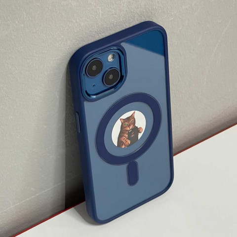 Чохол Crystal case with MagSafe для iPhone 13 (Blue) Чохол Crystal case with MagSafe для iPhone 13 (Blue)